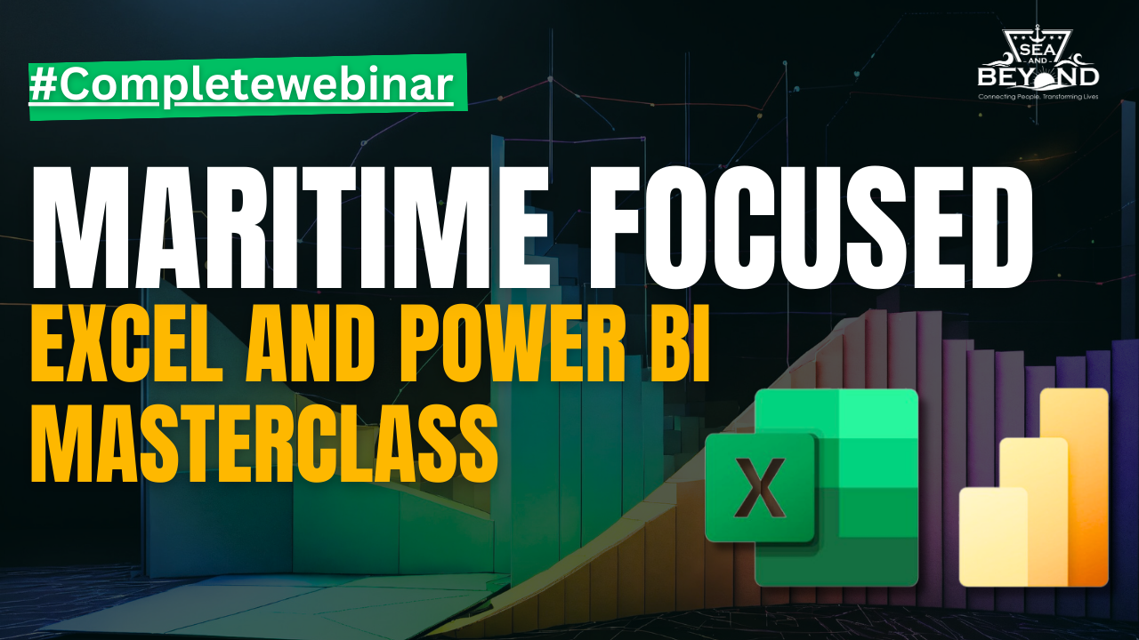 Excel and BI icons showing Maritime Focused Excel & BI Masterclass